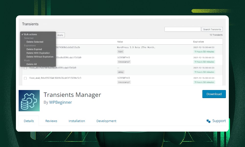 Transients Manager