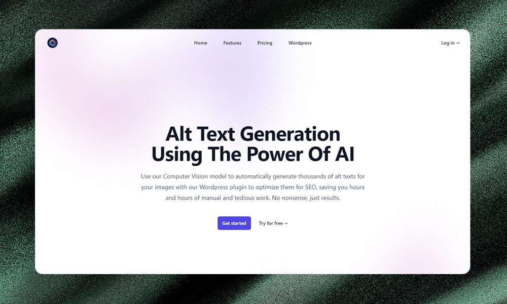 AltTextGenerator AI homepage