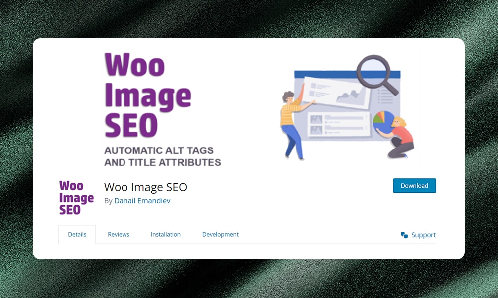 Woo Image SEO homepage